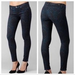 Paige Paisley Verdugo Skinny Jeans GUC Size 28